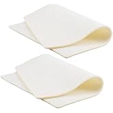 2Pcs Soft Flocking Sponge Bead Mat Rectangle Beading Mat Pad Bead Stringing Jewelry Making Work Crafting Mats for Beading, DIY Art Crafts and Jewelry Making Beading Supplies, 12.4X9.25inches, White