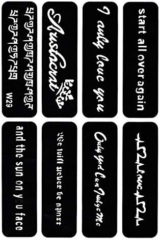 The Fantasy ステンシルシート シール ヘナタトゥー グリッタータトゥー用 複数デザインa4w29 ノーパッケージ Rwenzorisustainable