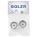 BQLZR Silver Tone 26mm Dia G3/4 Male Threaded Metal Air Compressor Oil Level Sight Glass Window Pack of 2