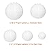 Paxcoo 13 Packs White Paper Lanterns with Assorted Sizes for Wedding Party Decorations