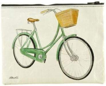 Blue Q Bicycles Recycled Large Zipper Pouch