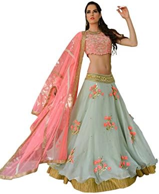 Vraj Enterprise Women Rk Fancy Full size Heavy Embroidary Lehenga Choli for Party and Festival Occasion