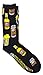 The Simpsons Homer Simpson Men's Casual Crew Socks, 2-Pack, 6-12