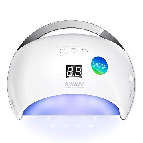 SUNUV SUN6 36W UV Nail Lamp Led Nail Dryer for Gels Nail Polish with Sensor (White)