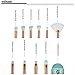 AccMart Makeup Brushes, 11PCS Mermaid Make Up Highlighter Eyebrow Eyeliner Blush Cosmetic concealer Foundation Brushes