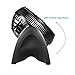 CAMTOP USB Desk Fan with 2 Adjustable Speed 5 inch Small Quiet Personal Table Fan for Office and Bedroom(Transparent)