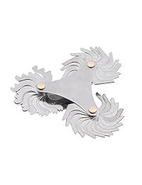 51pcs rosca Pitch Gauge SAE Acero Inoxidable Tornillo Pitch Herramienta de medir (América SAE (51pcs))