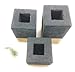 Square Concrete Succulent Planters/Air Plant Holder/Vase. (set of 3) CARBON & GOLD. Cement Succulent pots. Modern Planter set.