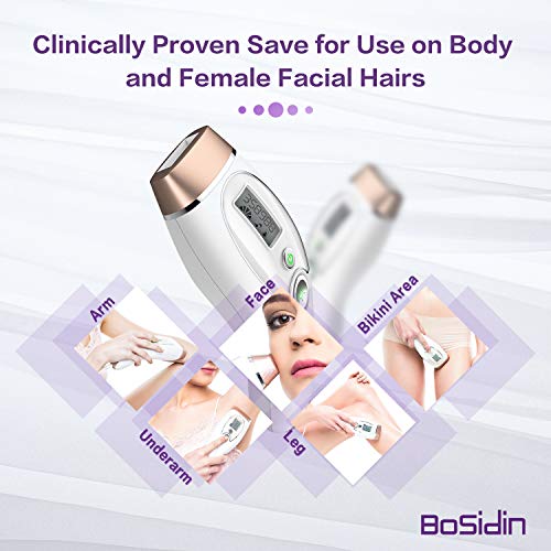 BoSidin Permanent IPL Hair Removal Device for Women Home Use