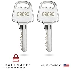 TRADESAFE Lockout Tagout Locks Set - 7 Red Loto