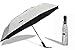 UVDAY Auto Open Close UV Protection Travel Compact Folding Sun Umbrella UPF50+ (21 inches, Silver)