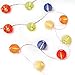 NIOSTA 9Ft Hanging Paper Lantern String Lights:10 Mini Oriental Style Colorful Lanterns Plug in Home & Garden Decorative Lights for Indoor/Outdoor Patio Party Wedding Bedroom Bistro Bar