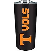 Campus Colors NCAA Stainless Steel Tumbler perfect for Gameday - 18 oz - Double Walled - Keeps Drinks Perfectly Insulated (Tennessee Volunteers - Black)