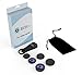BVH Pro 3 in 1 Camera Lens Kit 185° Fisheye Lens + 0.65X Wide Angle Lens + 10X Macro Lens with Universal Clip for iPhone 7/8 Samsung S7/S8 Edge and Most Smartphones.