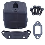 Haishine Exhaust Muffler Bracket Gasket Kit for Husqvarna 365 371 372 XP 385 390 XP Chainsaw Parts