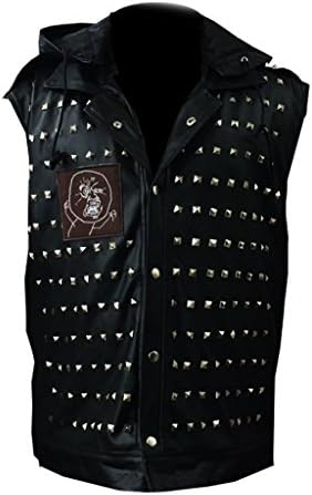 ABz Leather Watch Dogs Dedsec Wrench Jacket Shawn Baichoo Vest Faux Leather