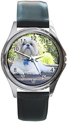 Shih Tzu Silver Tone Round Metal Wrist Watches for Men Women HOT Gift NEW