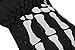 ANDORRA Kids Glow in The Dark Waterproof Snow Gloves, Skeleton, Black, L (10-12Y)