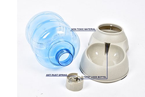 Elevated Cat Bowls for Food and Water, Adjustable 0 - 25° Tilted Raised Dish for Cats and Small Dogs, Stainless Steel Bowl Non Slip Feeding Stand Set (White)