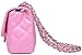 ILISHOP Women's Fashion Shoulder Bag Quilting Chain Cross Korean Ladies Handbag (Bright-pink-purple)
