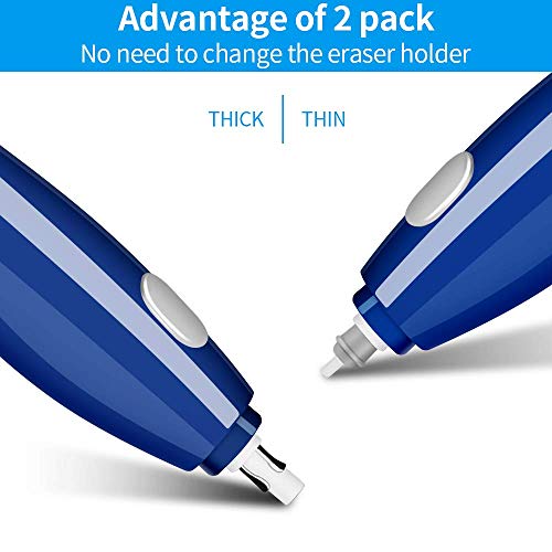 AFMAT Electric Erasers for Artists, 2 Pack, 280 Eraser Refills, Electric Pencil Eraser
