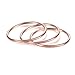 CANDYFANCY 925 Sterling Silver 1.2mm Stacking Midi Thin Rings Thumb Pinky Ring Stack Knuckle Rings for Women Band Ring Size 2.5-8.5