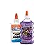 Elmer’s Glue Slime Starter Kit, Clear School Glue & Purple Glitter Glue, 4 Count