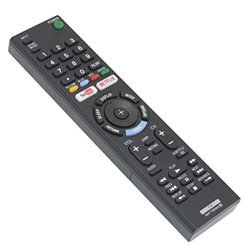 New RMT-TX300U IR Replace Remote Control fit for Sony Bravia TV KD-43X7007E KD-43X700E KD-43X720E KD-49X7007E KD-49X700E KD-49X720E KD-50X690E KD-55X7007E w You Tube YouTube Netflix Shortcut App Key