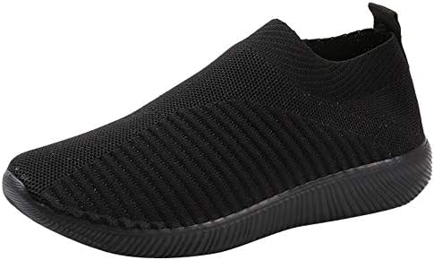 GIFC Fashion Women Outdoor Mesh Shoes Round Toe Casual Slip On Comfortable Soles Running Sports Shoes