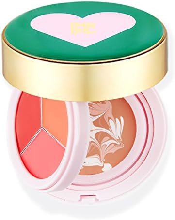 PRPL Glow Dual Foundation (Lip Balm Pink/Lip Balm Orange/Lip Balm Red) Marble Foundation Compact SPF50+, PA+++)