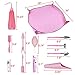Homend Garden Kneelers Gardening Transplanting Pot Pad Mini Garden Hand Transplanting Succulent Tools for Indoor Garden Plant Care Work Cloth Anti Dirty (11 PCS/Set,Pink)thumb 1
