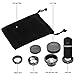 ThinIce Cell Phone Camera Lens, 3 in 1 Camera Lens Kit, Wide Angle Lens, Universal Clip, 180°Fisheye Lens