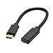 HOTL USB Type C Extension Cable (0.6Ft/20cm), USB3.1 USB-C Male to Female Extension Data Cable For Apple MacBook 12 inch, Google Chromebook Pixel,Nokia N1, Nexus 5X 6P,Black