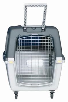 Transportbox Hunde Gulliver, IATA Flugbox, Gulliver 4, 71x51x50 cm, dunkelgrau/hellgrau