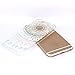iPhone 6 Case, iPhone 6S Case, JAHOLAN TPU Silicone Gel Soft Clear Case Cover for iPhone 6 6S - White Mint Tribal Mandala