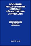 Bochumer Philosophisches Jahrbuch Fur Antike und Mittelalter, , 9060324501