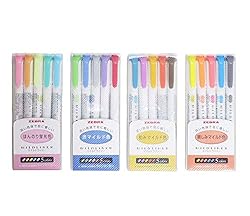 Zebra Mildliner Highlighter Pen Set, 20 Pastel