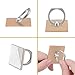 Amoner Cell Phone Finger Stand, 4-Pack 360°Rotation Phone Ring Stand Holder, Kickstand Hand Grip with 5 Car Mount Hooks Widely Compatible with Almost All Phones/Cases