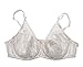 Aintle White Bra With Pocket for Silicone Breast Crossdresser Mastectomy Prosthesis 34/75(Suitable for A,B,C,D Cup)