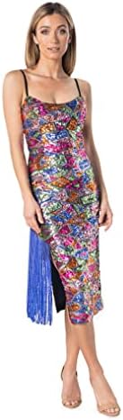 dress the population aurora midi dress Dress The Population Women's Aurora Plunging Spaghetti Strap Midi Dress