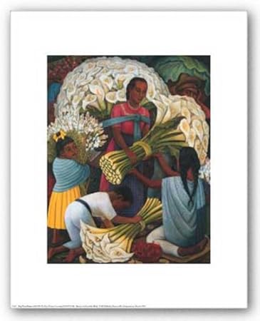 Feast Of Santa Anita Art Print Flower Festival 1931 Diego Rivera 14x11 Poster Fifasteluce Com