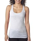 Bella + Canvas Ladies' Tri-blend Racerback Tank - White Fleck TriBlend - L