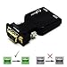 FineSource (VGA Male to HDMI Female) 1080P VGA to HDMI Converter Adapter Box Audio Port VGA Extension Cable Mini USB Power Cable 3.5mm Audio Cable Included