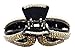 JCPeniel Large Twist Fancy Rhinestones Claw Clip Jaw Clips for Thick Hair,One Size,Black