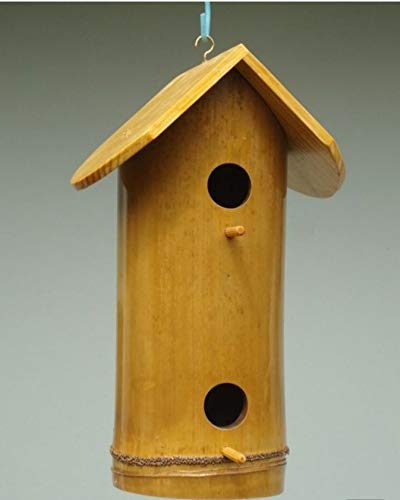 Jkt Bamboo Bird Nest House Feeder Amazon In Home Kitchen