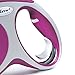 Flexi Vario Retractable Dog Leash (Tape), 16 ft, Medium, Pink