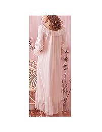 Camisón vintage victoriano de manga larga para mujer