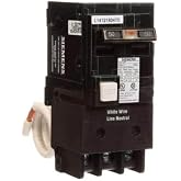 Siemens 50 Amp Double Pole Type QPF2 GFCI Circuit Breaker