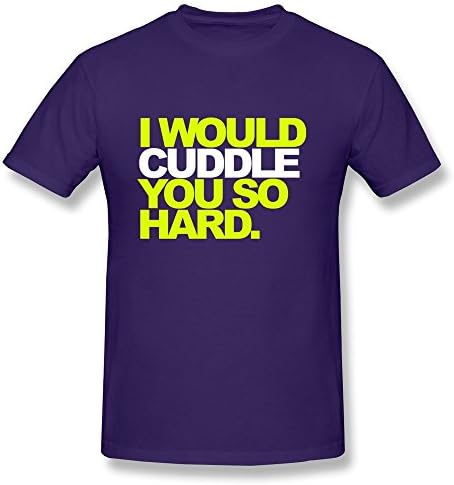 WSB Men's Tshirts Cute Cuddle Hard Customlized T-Shirt Black