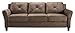 Lifestyle Solutions Harrington Sofa Microfiber Brown